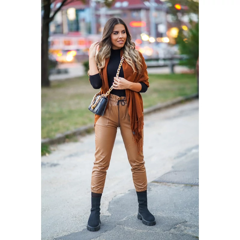 Weekend műbőr nadrág - barna Weekend műbőr nadrág - barna