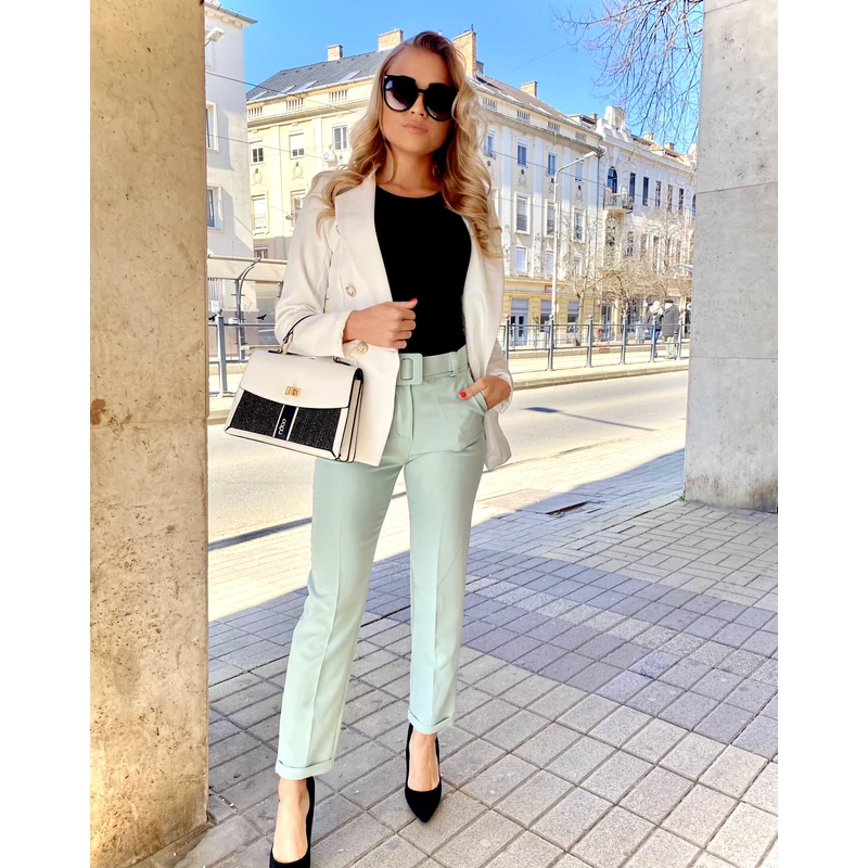 Valencia elasztikus nadrág övvel - zöld Valencia elasztikus nadrág övvel - zöld