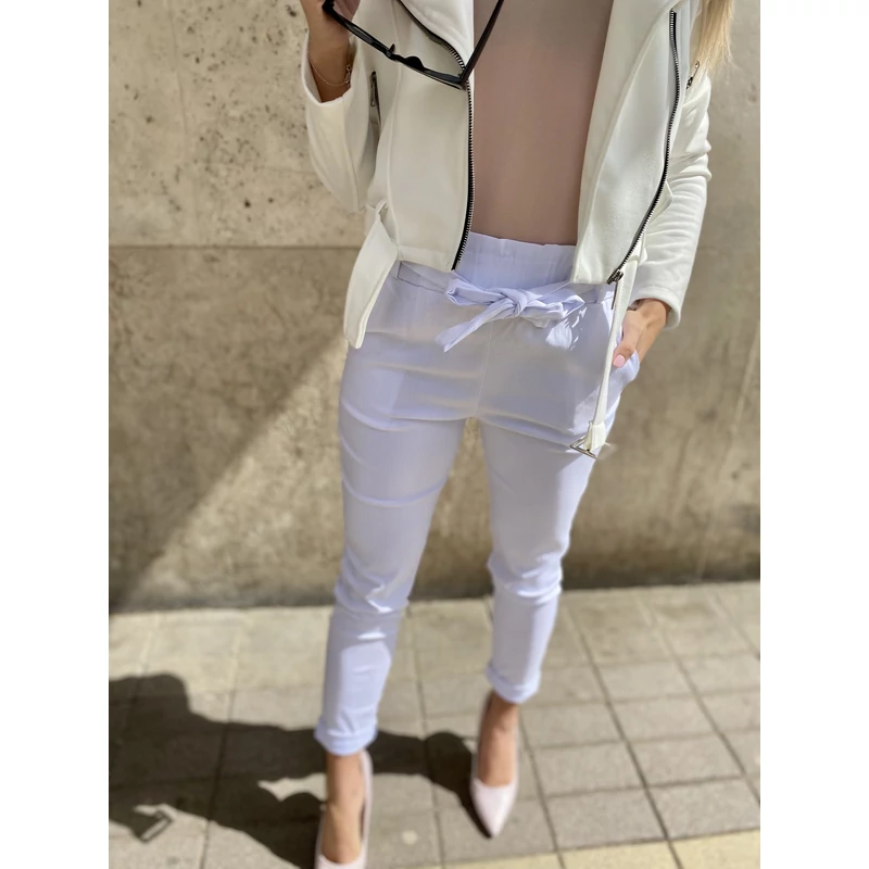 Ribbon nadrág megkötővel - fehér Ribbon nadrág megkötővel - fehér